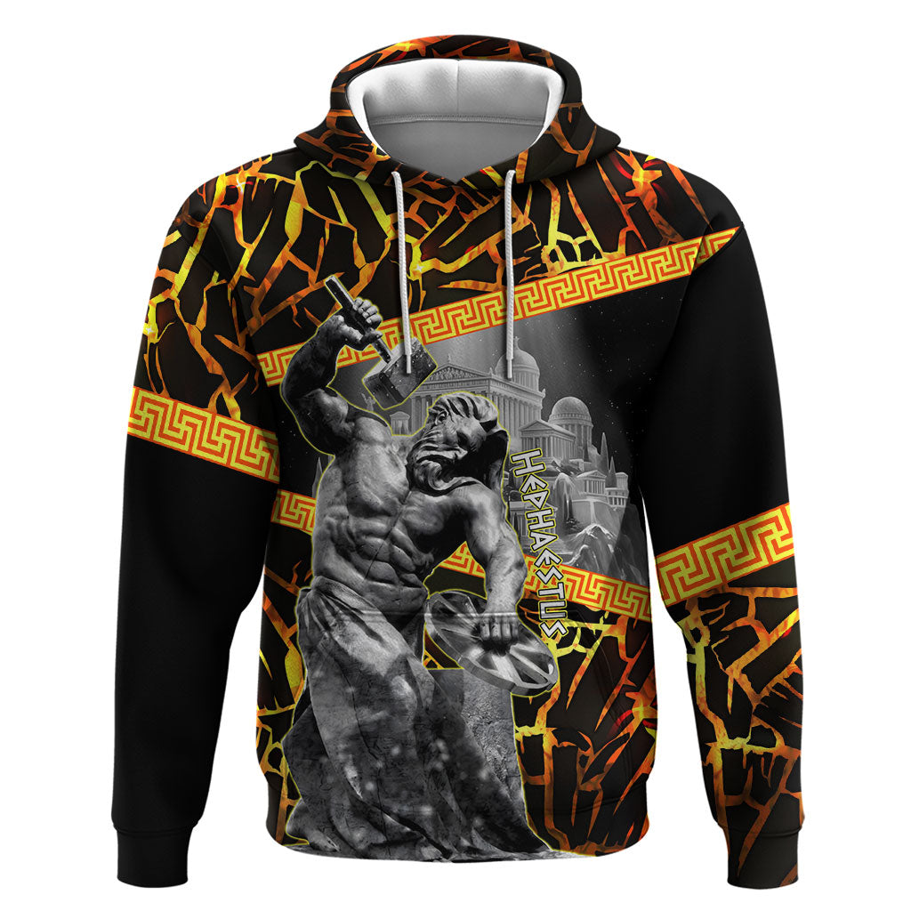 Hephaestus Greek God Hoodie Ancient Greek Mythology Forge Fire Classical Sculpture Art
