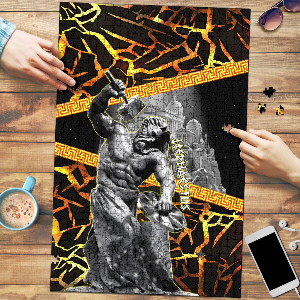 Hephaestus Greek God Puzzle Ancient Greek Mythology Forge Fire Classical Sculpture Art
