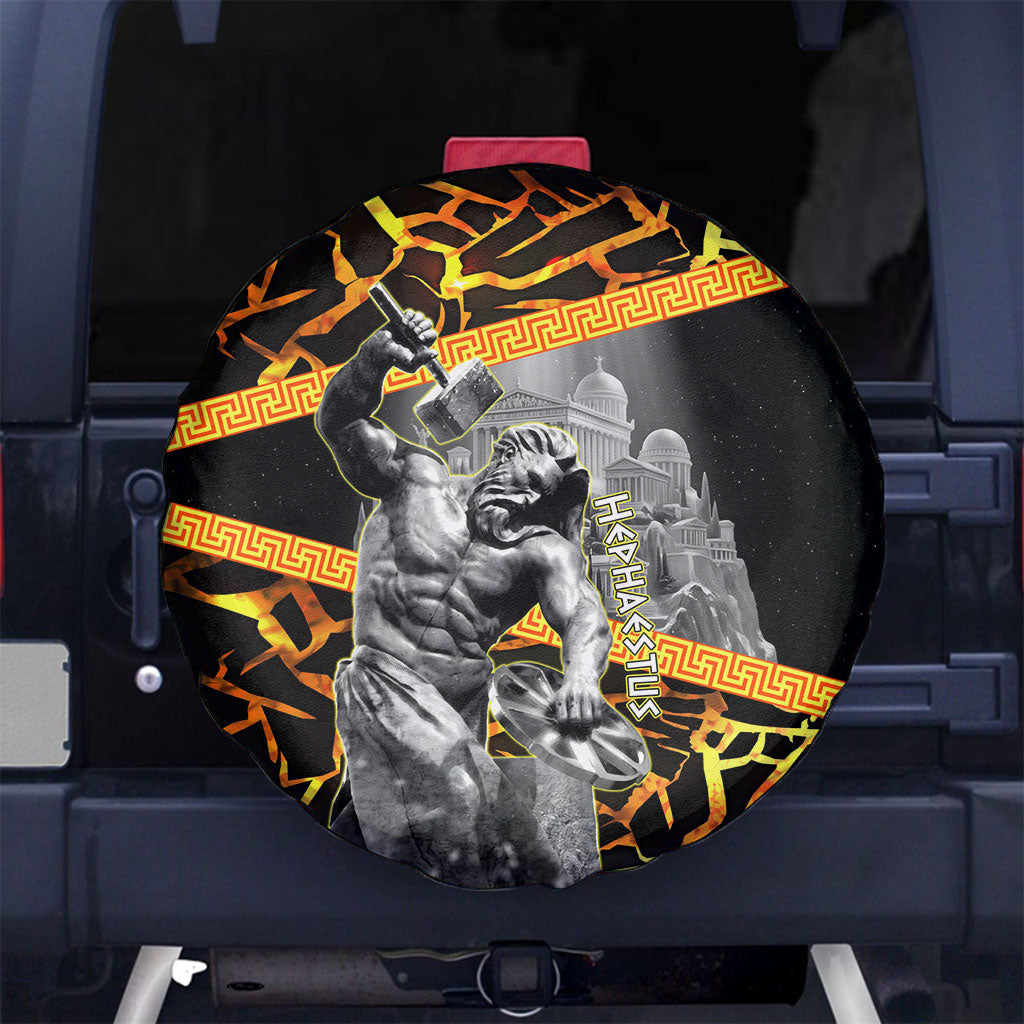 Hephaestus Greek God Spare Tire Cover Ancient Greek Mythology Forge Fire Classical Sculpture Art