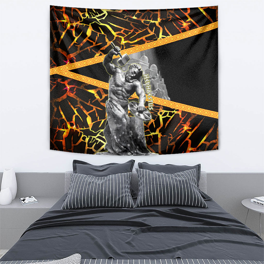 Hephaestus Greek God Tapestry Ancient Greek Mythology Forge Fire Classical Sculpture Art
