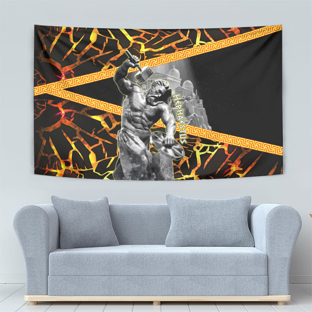 Hephaestus Greek God Tapestry Ancient Greek Mythology Forge Fire Classical Sculpture Art