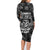 Cowboy Skull Family Matching Long Sleeve Bodycon Dress and Hawaiian Shirt Cowboy Take Me Away - Wonder Print Shop