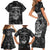 Cowboy Skull Family Matching Short Sleeve Bodycon Dress and Hawaiian Shirt Cowboy Take Me Away - Wonder Print Shop