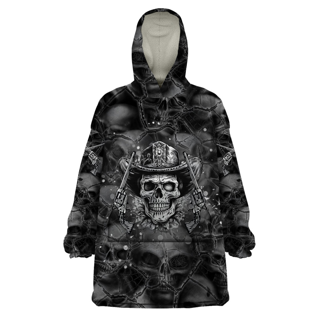 Cowboy Skull Wearable Blanket Hoodie Cowboy Take Me Away - Wonder Print Shop