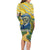 Vincent Van Gogh Skull Family Matching Long Sleeve Bodycon Dress and Hawaiian Shirt - Wonder Print Shop