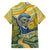 Vincent Van Gogh Skull Family Matching Off Shoulder Maxi Dress and Hawaiian Shirt - Wonder Print Shop