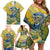 Vincent Van Gogh Skull Family Matching Off Shoulder Short Dress and Hawaiian Shirt - Wonder Print Shop