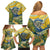 Vincent Van Gogh Skull Family Matching Off Shoulder Short Dress and Hawaiian Shirt - Wonder Print Shop