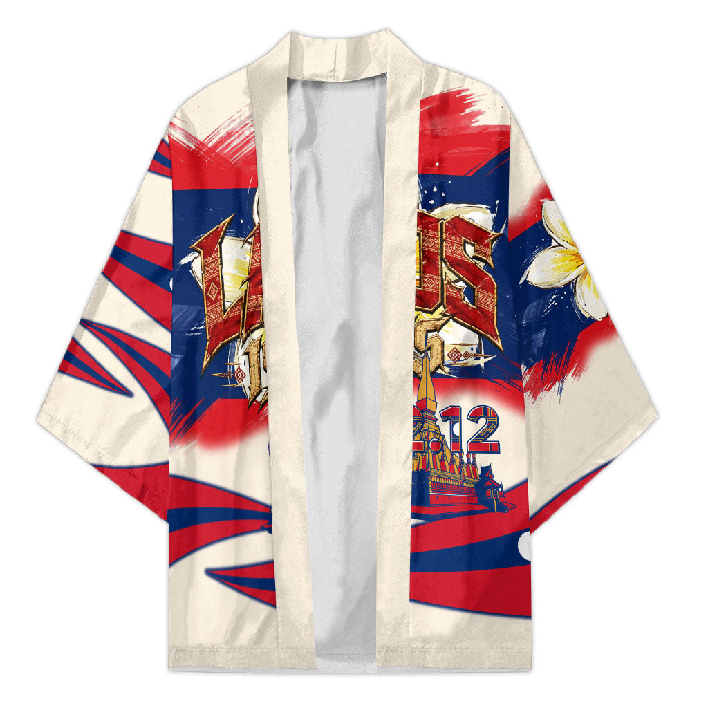 Laos National Day 1975 Kimono Laos Flag Independence Culture Heritage Artwork