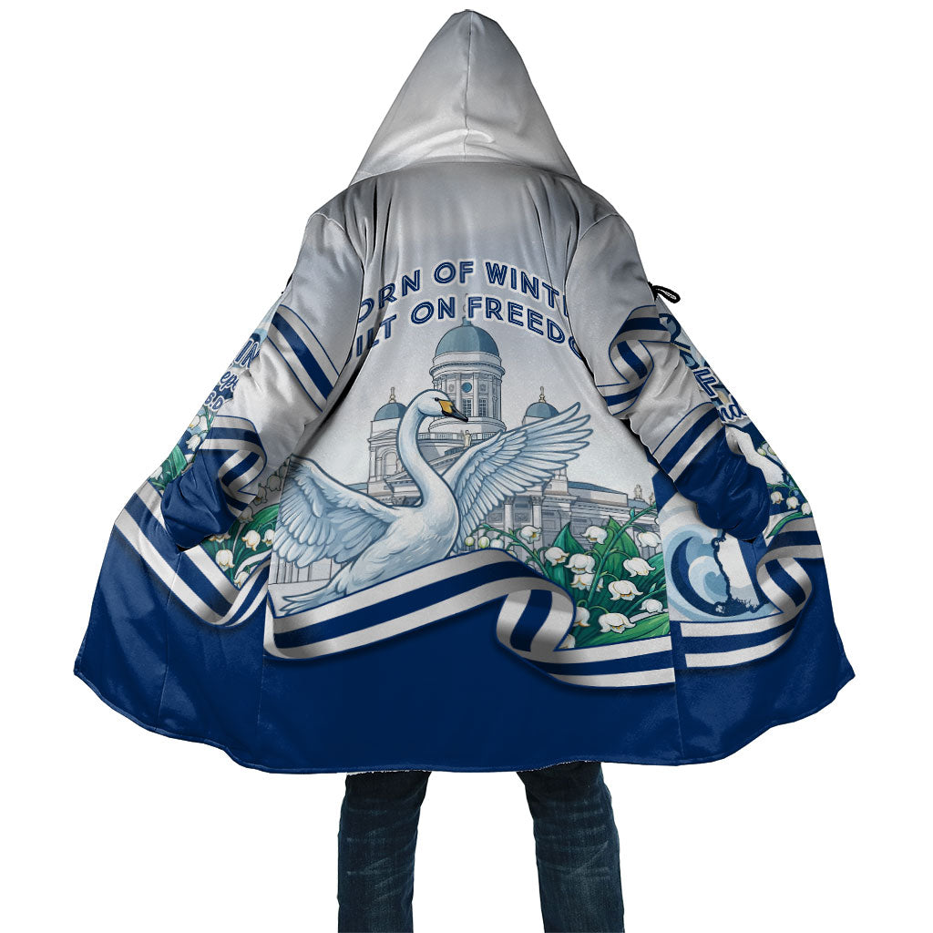 Finland Independence Day Cloak Finnish Flag Crest Swan Helsinki Cathedral Lily Of Valley