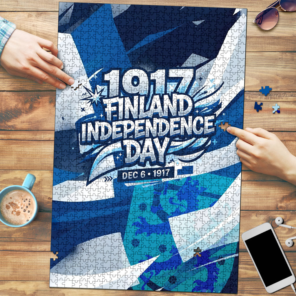 Finland Independence Day Puzzle Sisu Bear Graphic Born In The North Patriotic