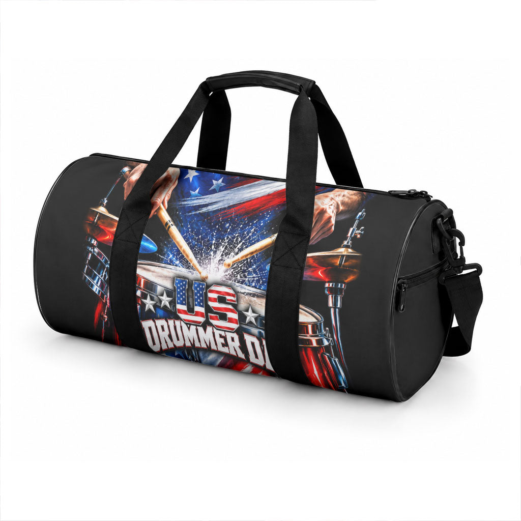 US Drummer Day Duffle Bag American Flag Snare Drum Splash