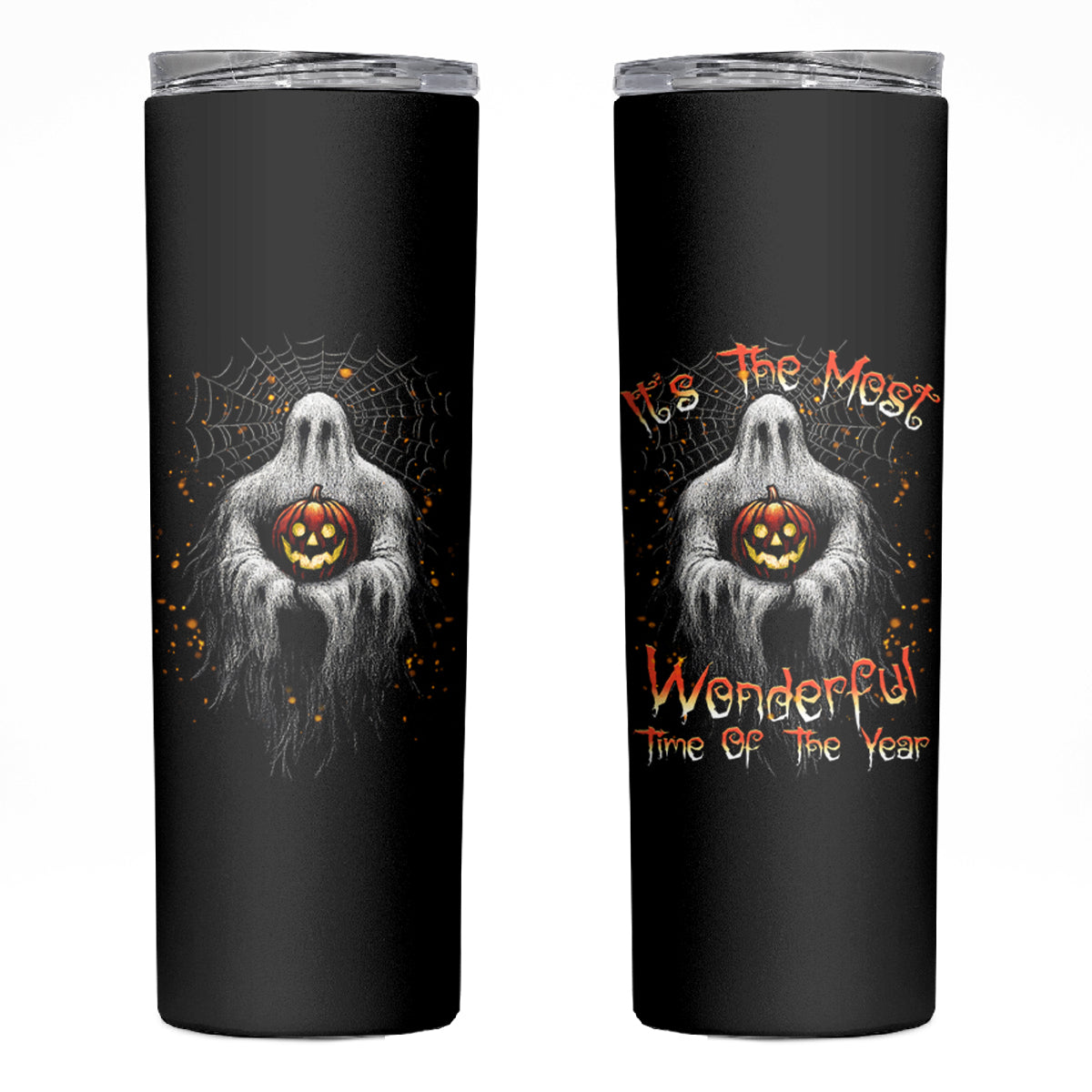 It's The Most Wonderful Time Halloween Skinny Tumbler