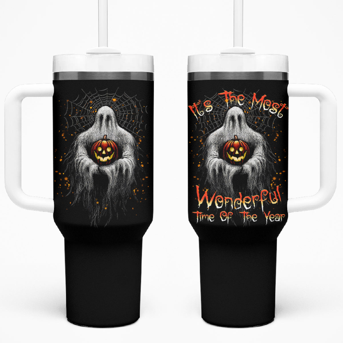 It's The Most Wonderful Time Halloween Tumbler With Handle