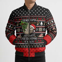Sloth All I Want For Christmas Bomber Puffer Jacket Xmas Holiday Patterns - Wonder Print Shop
