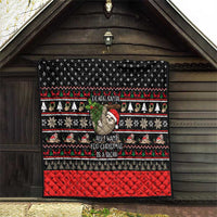 Sloth All I Want For Christmas Quilt Xmas Holiday Patterns - Wonder Print Shop