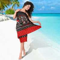 Sloth All I Want For Christmas Sarong Xmas Holiday Patterns - Wonder Print Shop