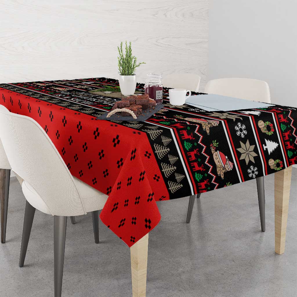 Sloth All I Want For Christmas Tablecloth Xmas Holiday Patterns - Wonder Print Shop