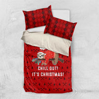 Sloth Chill Out Christmas Bedding Set Xmas Holiday Patterns - Wonder Print Shop