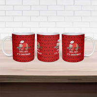 Sloth Chill Out Christmas Ceramic Mug Xmas Holiday Patterns - Wonder Print Shop