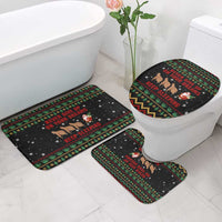 Sloth Keep Sleeping Christmas Bathroom Set Xmas Holiday Patterns - Wonder Print Shop