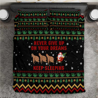 Sloth Keep Sleeping Christmas Bedding Set Xmas Holiday Patterns - Wonder Print Shop