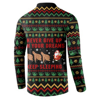 Sloth Keep Sleeping Christmas Button Sweatshirt Xmas Holiday Patterns - Wonder Print Shop