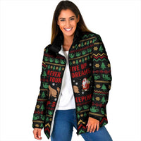Sloth Keep Sleeping Christmas Padded Jacket Xmas Holiday Patterns - Wonder Print Shop