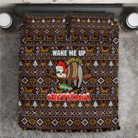 Sloth Wake Me Up Christmas Bedding Set Xmas Holiday Patterns - Wonder Print Shop