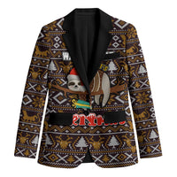 Sloth Wake Me Up Christmas Blazer Xmas Holiday Patterns - Wonder Print Shop