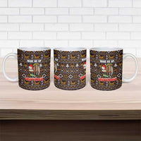Sloth Wake Me Up Christmas Ceramic Mug Xmas Holiday Patterns - Wonder Print Shop