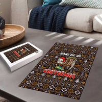 Sloth Wake Me Up Christmas Puzzle Xmas Holiday Patterns - Wonder Print Shop