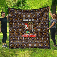 Sloth Wake Me Up Christmas Quilt Xmas Holiday Patterns - Wonder Print Shop