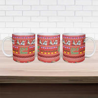 Snowman Let It Snow Christmas Ceramic Mug Xmas Holiday Patterns - Wonder Print Shop