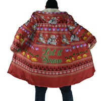 Snowman Let It Snow Christmas Cloak Xmas Holiday Patterns - Wonder Print Shop