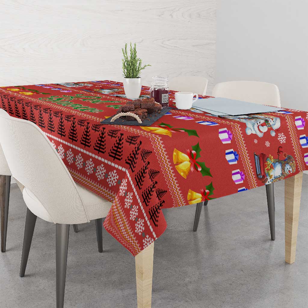 Snowman Let It Snow Christmas Tablecloth Xmas Holiday Patterns - Wonder Print Shop