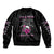 I'm A B Don't Try Me Rose Skull Bomber Jacket - Wonder Print Shop