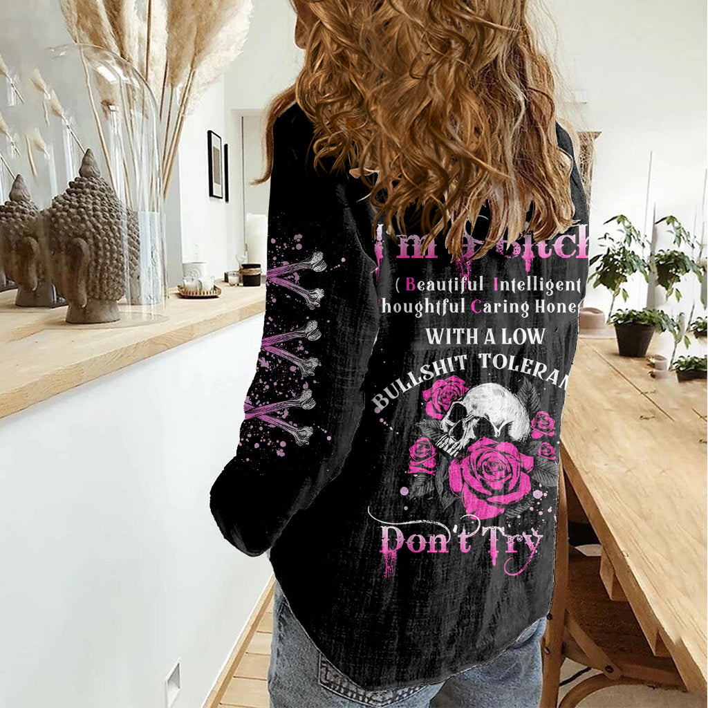 im-a-b-dont-try-me-rose-skull-women-casual-shirt