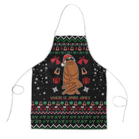 Where Is Jimbo James Marcus The Worm Apron Xmas Holiday Patterns - Wonder Print Shop