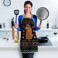 Where Is Jimbo James Marcus The Worm Apron Xmas Holiday Patterns - Wonder Print Shop