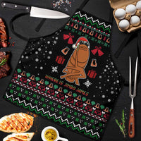 Where Is Jimbo James Marcus The Worm Apron Xmas Holiday Patterns - Wonder Print Shop