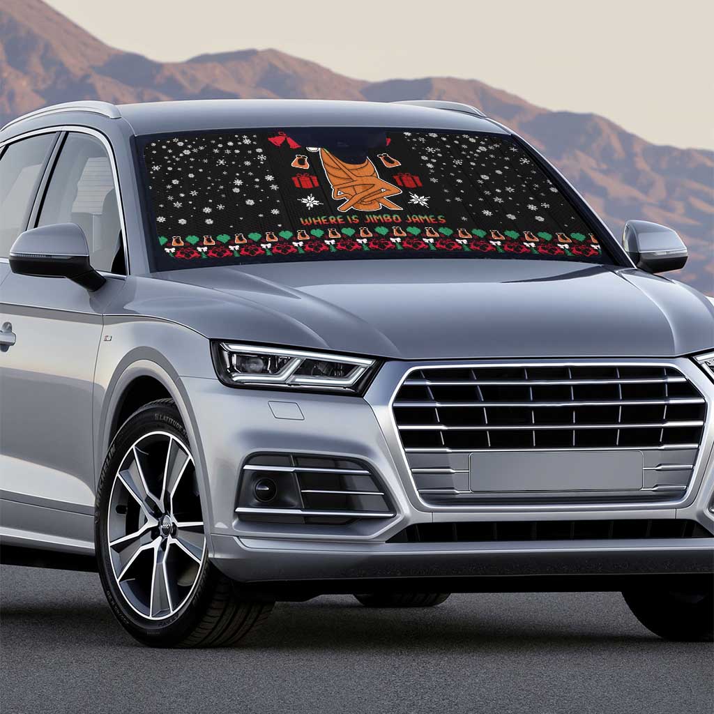Where Is Jimbo James Marcus The Worm Auto Sun Shade Xmas Holiday Patterns - Wonder Print Shop