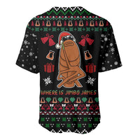 Where Is Jimbo James Marcus The Worm Baseball Jersey Xmas Holiday Patterns - Wonder Print Shop