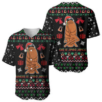 Where Is Jimbo James Marcus The Worm Baseball Jersey Xmas Holiday Patterns - Wonder Print Shop