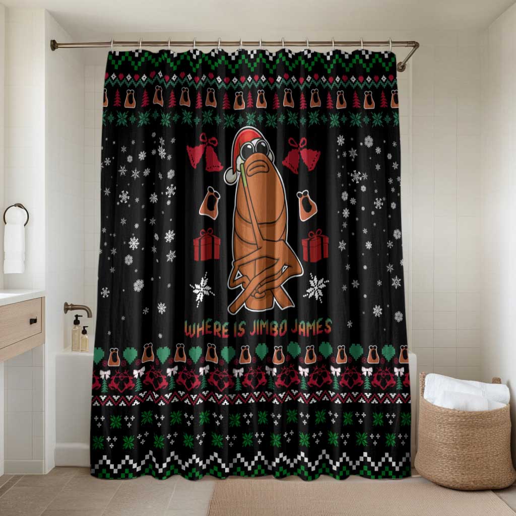 Where Is Jimbo James Marcus The Worm Bathroom Set Xmas Holiday Patterns - Wonder Print Shop