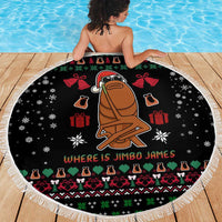 Where Is Jimbo James Marcus The Worm Beach Blanket Xmas Holiday Patterns - Wonder Print Shop