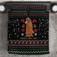 Where Is Jimbo James Marcus The Worm Bedding Set Xmas Holiday Patterns - Wonder Print Shop