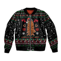 Where Is Jimbo James Marcus The Worm Bomber Jacket Xmas Holiday Patterns - Wonder Print Shop