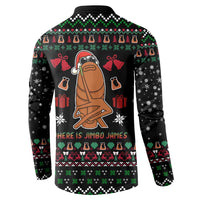 Where Is Jimbo James Marcus The Worm Button Sweatshirt Xmas Holiday Patterns - Wonder Print Shop