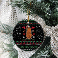 Where Is Jimbo James Marcus The Worm Ceramic Ornament Xmas Holiday Patterns - Wonder Print Shop